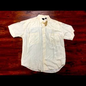 Silk vintage men’s structure shirt L with tag